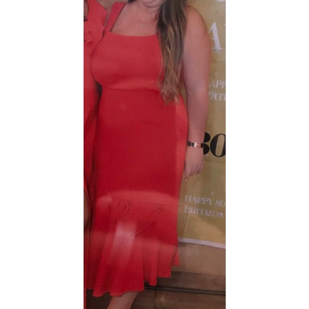 Sharagano Red Dress size 16 - Picture 2 of 5